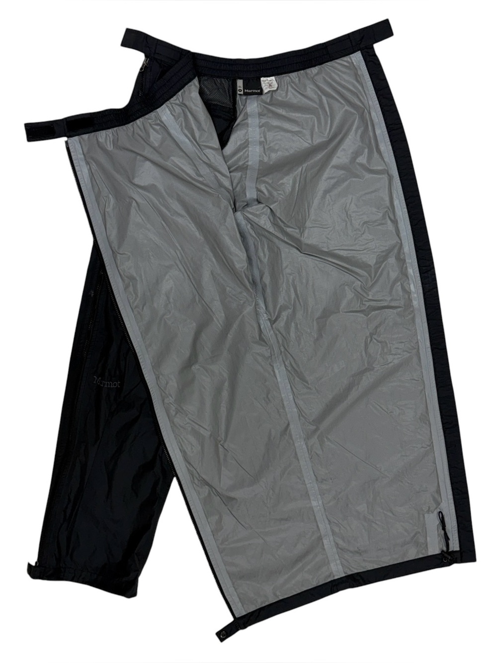 Marmot Precip Pants Medium Black Nylon Full Zip Gorpcore Rain Waterproof Hiking - Picture 6 of 14